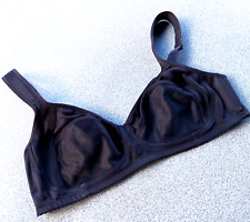 Damen BH Queentex bügelloser doppellagiger BH Gr. 80 D  schwarz