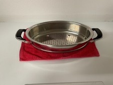 AMC Sieb- Garaufsatz f. ovalen Bräter - sehr guter Zustand - Edelstahl TOP