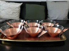 Vintage 60er 6x Teeglashalter