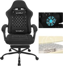 Massage Gaming Stuhl ergonomisch Bürostuhl Drehstuhl Computerstuhl Schwarz sg07s
