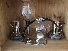 Set Langenthal Porzellan Cona Kaffeebereiter Coffeemaker Größe size C silber