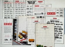 Konvolut Wiking Gesamt-Verz. 1948-77, Prospekte 1977-1988, Roco, Brekina Herpa