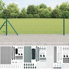 Zaun mit Pfosten Set