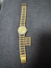 Klassische Cathay Herren Uhr – Bicolor Edelstahlarmband mit Datumsanzeige