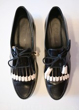 Tod's Loafer 40,5 Damen (Schwarz/Weiß), ohne Schuhkasten, Ungetragen