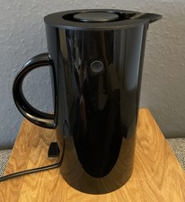 STELTON Design Wasserkocher EM77 Schwarz Elektrischer Wasserkessel Teekanne