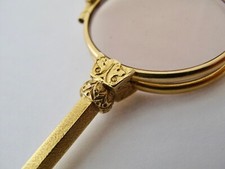 ART DECO LORGNON/ LONGIETTE /KLAPPBRILLE aus  750 / 18 KARAT GOLD 1920-1940