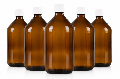 Braunglasflaschen 5x1l pp28st - braunglasflaschen,