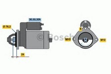 BOSCH 0 986 017 300 Starter Anlasser 2kW für OPEL Omega B Limousine (V94) 12V