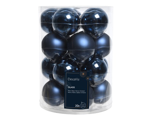 Weihnachtskugeln 6cm glas - 20,