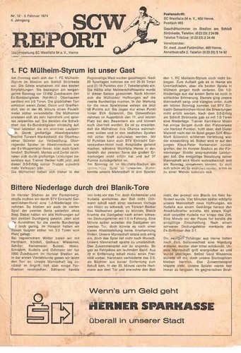 Fussball programmheft 73 74 - , 73/74