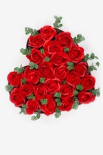 Ewige Rosen Seifenrosen Box - Geschenk  Herzform Duft 