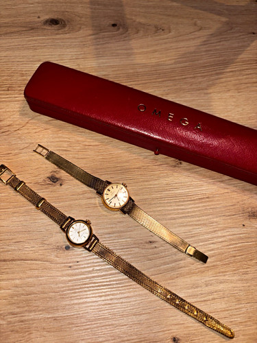Omega 18k gold damenuhren - gold,