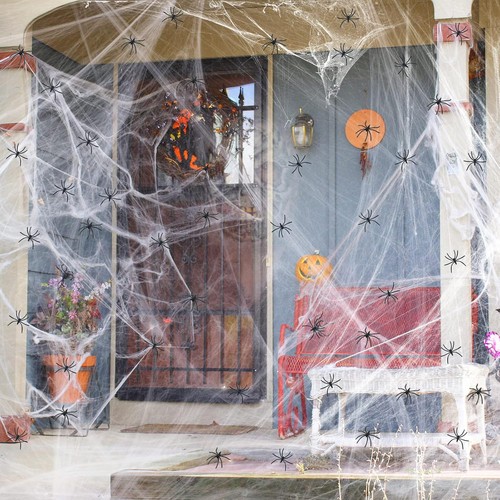 Halloween deko spinnennetz - deko,