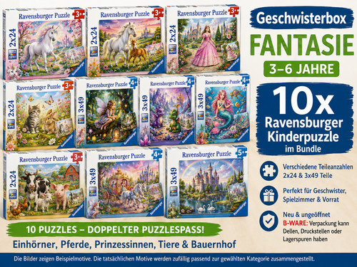 10x ravensburger kinderpuzzle - ravensburger,