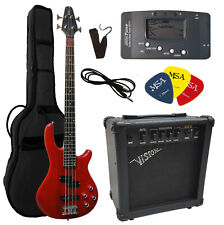 E-Bass JB10 ROT-TRANSPARENT