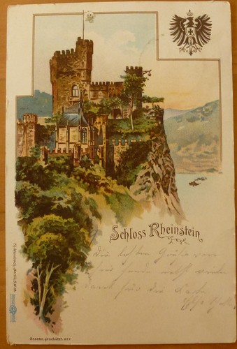 Schloss rheinstein 1899 ex - ak,