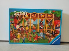 Ravensburger Puzzle: 1978 Puzzle 2x126 Teile Schiffschaukel/Karussell komplett