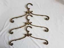 3 Stück Kleiderbügel Garderobenbügel aus Messing