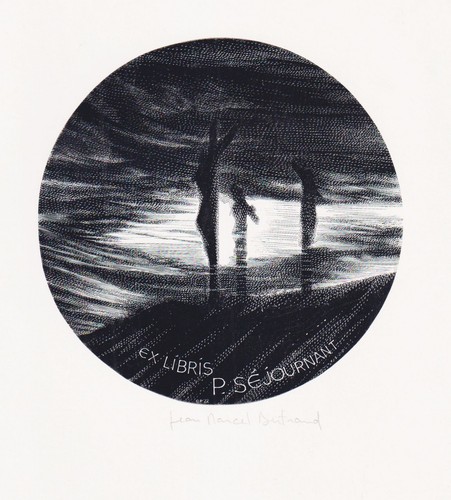 Exlibris jean marcel bertrand - exlibris, jean-marcel