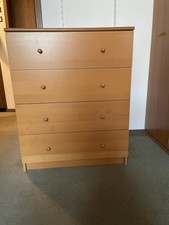 IKEA Kommode aus Holz 80cm Breit, 60cm Tie, 107cm hoch Mit 4 Schubladen, Buche