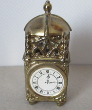 Uhr   Messing  Miniatur für