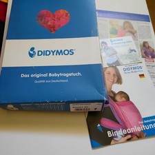 Didymos Babytragetuch weiß/hellblau gestreift. Noch in einem sehr guten Zustand