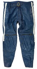 BILL WALTERS US Vintage Flat Track Biker Moto Cross Lederhose  35x27