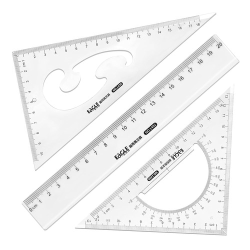 Geometrie lineal set teilig - geometrie,