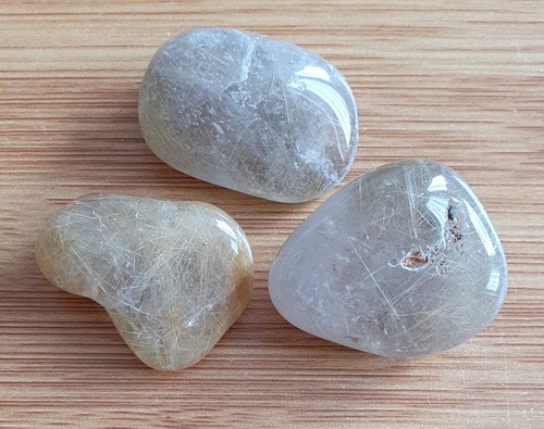 Rutilquarz trommelsteine - rutilquarz,