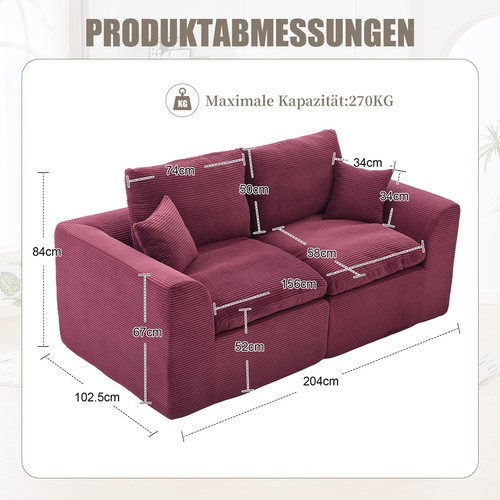 Sitzer sofa couch - 2-sitzer,