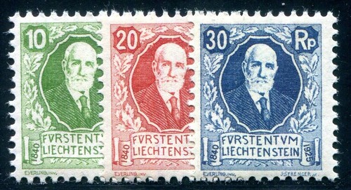 Liechtenstein 1925 - liechtenstein, 72-74