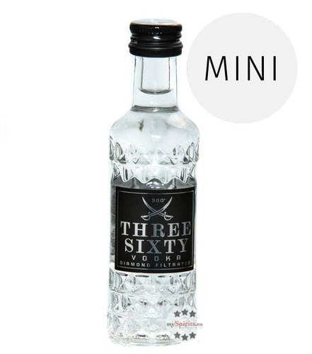 Three sixty vodka - three,
