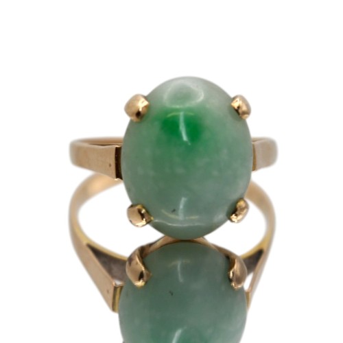 Goldring gelb oval - goldring, 14