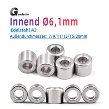 Distanzhülsen M6 Edelstahl