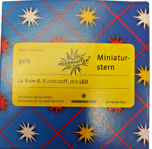 Herrnhuter miniaturstern 8cm - herrnhuter,