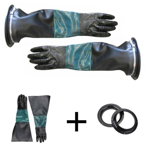 60cm sandstrahl handschuhe - 60cm,