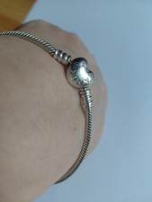 Original Pandora  Armband mit herzförmigem Verschluss 21,0 cm