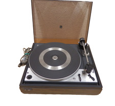 60er Plattenspieler Dual 1224 Typ CS-14 Holzgehäuse Acrylhaube 60s Rarität