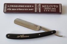 Tolles Friseur / Rasiermesser MULCUTO LEBENLANG SOLINGEN - um 1920/30 - rar