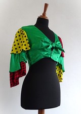 Bolero Jäckchen Grün Gelb Rot Spanierin Mexikanerin Fasching Karneval 36-38 / S