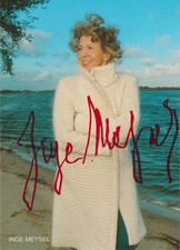 INGE MEYSEL Original Autogramm signierte Rüdel Postkarte 90er Jahre