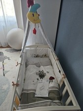 roba Wiegenset Stubenbett Himmelbett Neuwertig Spieluhr Seitenschutz Disney