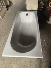 Badewanne Rechteckig 170x75 cm mit Ab- und Überlauf