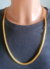 Thailändische Halskette in 24K Goldoptik – ca. 59 cm – Modeschmuck Unisex