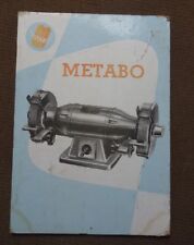 altes Pappschild Metabo Schleifbock