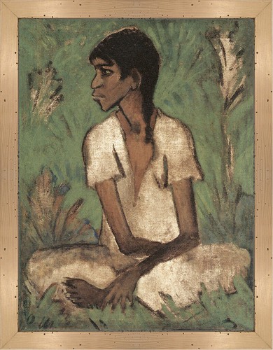 Sitzende zigeunerin 1926 - um,