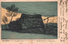 AK Worpsweder Künstlerkarten, Moorkate, gel. 1899 (3005A19)