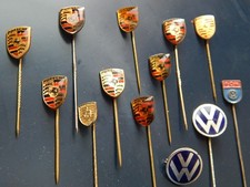 VW Porsche Abzeichen Anstecknadeln 100% original