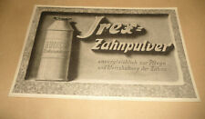 Alte Reklame Werbung Irex Zahnpulver Zahnpflege um 1916